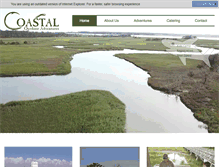 Tablet Screenshot of coastaloutdooradventures.com